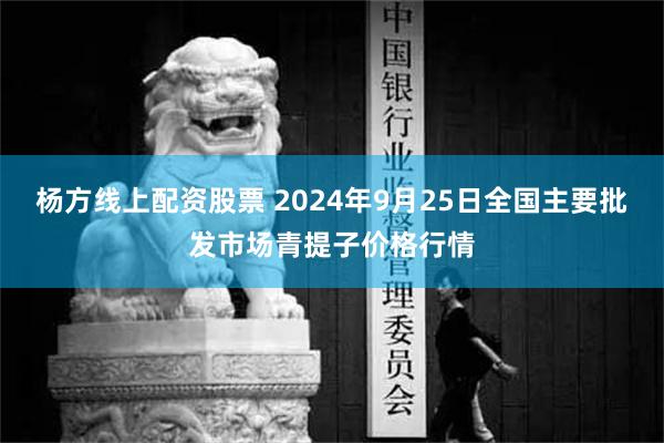 楊方線上配資股票 2024年9月25日全國主要批發市場青提子價格行情