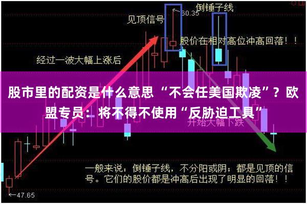 股市裏的配資是什麼意思 “不會任美國欺淩”？歐盟專員：將不得不使用“反脅迫工具”